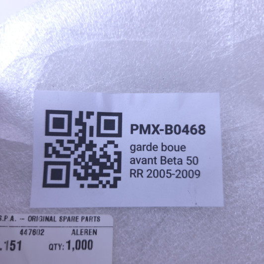 garde boue avant beta 50 rr 2005-2009 - 25.15201.151