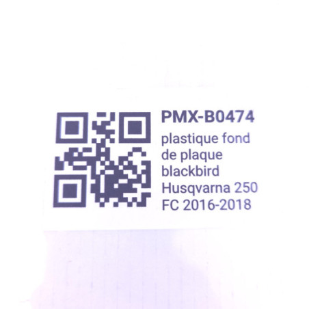 plastique fond de plaque blackbird husqvarna 250 fc 2016-2018 - 1082119003