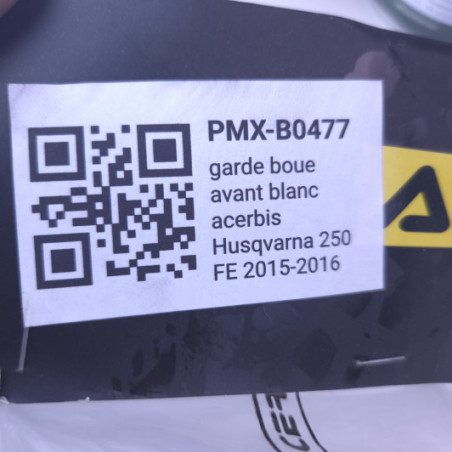 garde boue avant blanc acerbis husqvarna 250 fe 2015-2016 - 2393390002