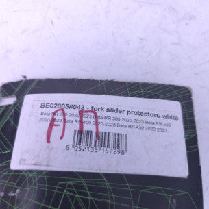 plastique protege fourche blanc ufo beta 250 rr 2020-2023 2