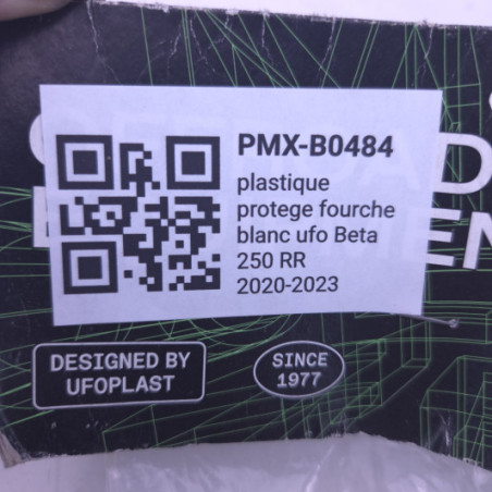 plastique protege fourche blanc ufo beta 250 rr 2020-2023
