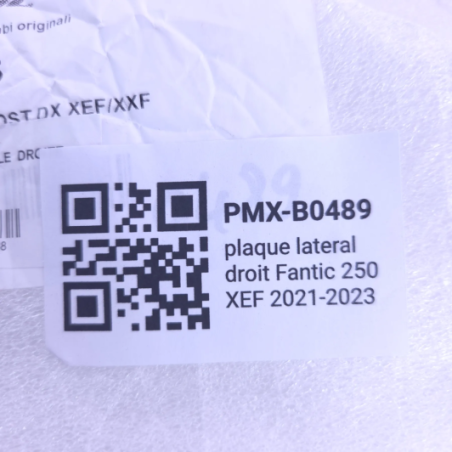 plaque lateral droit fantic 250 xef 2021-2023 - 07508005