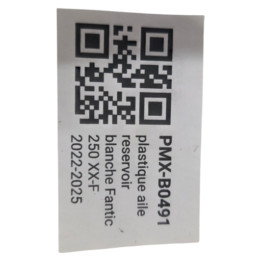 plastique aile reservoir blanche fantic 250 xx-f 2022-2025 - 07506005