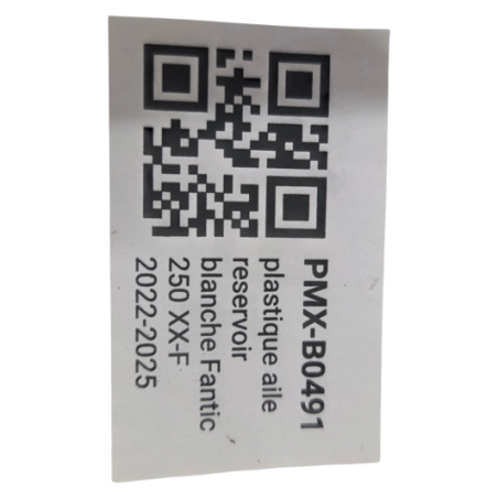 plastique aile reservoir blanche fantic 250 xx-f 2022-2025 - 07506005