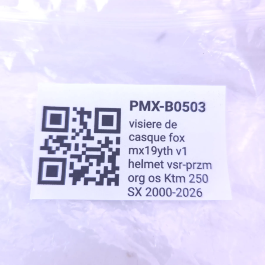 visiere de casque fox mx19yth v1 helmet vsr-przm org os ktm 250 sx 2000-2026 - 22980009os