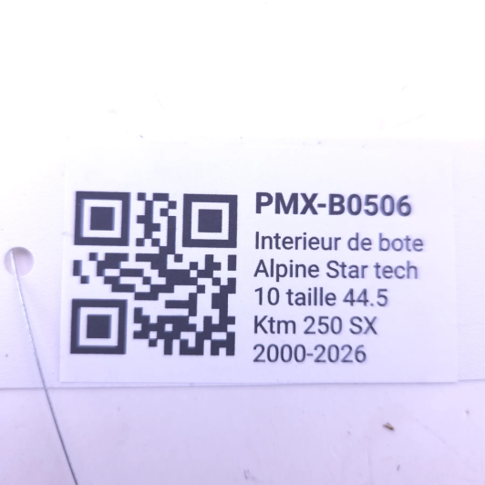 Interieur de botte Alpine Star tech 10 taille 44.5 ktm 250 sx 2000-2026 - 34300918