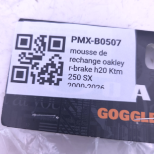 mousse de rechange masque oakley r-brake h20 ktm 250 sx 2000-2026 - 8000874 2