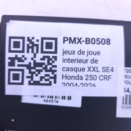 jeux de joue interieur de casque XXL SE4 honda 250 crf 2004-2026 - 177003206