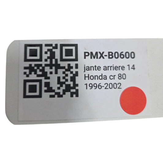 jante arriere 14 honda 80 cr 1996-2002